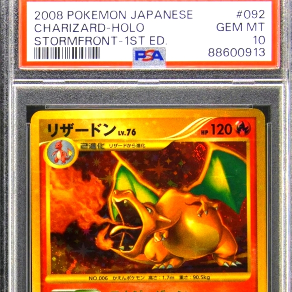 charizard pokemon card 2008 Charizard Lvl 76 103 / 100 - Stormfront 2008 - English Version - Holographic - Proxy - High Quality - Trading Card